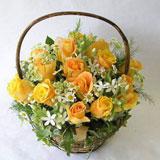 Send Spellbounding Rose Basket  to Hyderabad