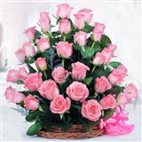 Send 50 Roses Basket to Hyderabad