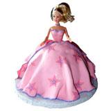 Eggless Barbie Cake