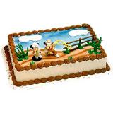 Eggless Mickey & Minnie Cake