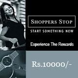 Shoppers Stop Gift Vouchers Rs.10000/- to India