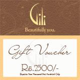 Gili Gift Vouchers Rs2500/-