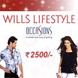 Wills Lifestyle Gift Vouchers Rs2500/-