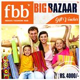 Send Big Bazaar Gift Vouchers Rs.4000/- to Mumbai