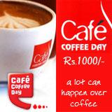 Cafe Coffee Day Gift Vouchers Rs.1,000/-
