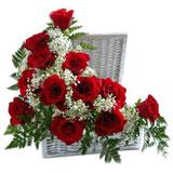 Send 12 Roses Basket to Mumbai