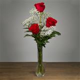 3 Roses in a vase