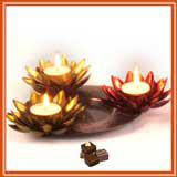 Send Three Lotus on A Base to Mumbai