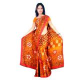 Send Stylish Jacard Silk Sari to Mumbai