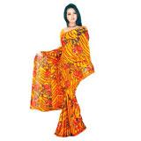 Send Vibrant Chiffon Saree to Mumbai