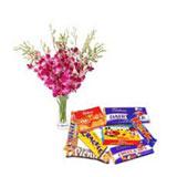 18 Pink Orchids N Choclates