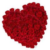 Send Heart of Red Roses to all destinations in India
