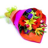 Three Gerberas, two Lilliums and eight Roses