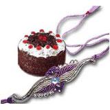 1 Kg. Black Forest Cake with 1 Rakhi	