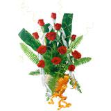 Send 12 Red Rose Basket to Hyderabad