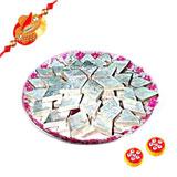 Send Badam Barfi Hamper with Rakhi to India