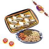 Send Dry Sweets - 1.5 kg. with Rakhi to India
