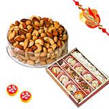 Send Sweet n Nut with Rakhi to India