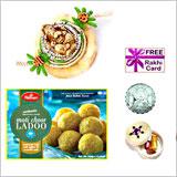 Send Motichoor Ladoo, Rakhi and Free Silver Coin to Usa