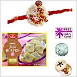 Send Pista Barfi, Rakhi and Free Silver Coin to Usa