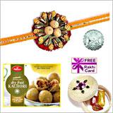 Dryfruit Kachori, Rakhi and Free Silver Coin