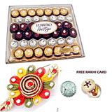 Send Ethnic Rakhi with 12 Piece Ferrero Rocher to Usa