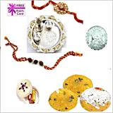 Silver Thali with 225 grams Boondi Ladoo