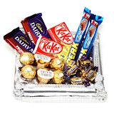 Silver Tray with chocolates