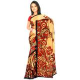 Send Floral Brasso Saree  to Mumbai