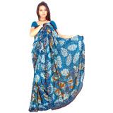Send Bright Chiffon Saree to Mumbai