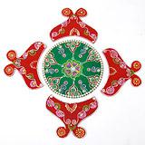 Send Fascinating Bi - Coloured Rangoli  to all destinations in India