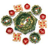 Send Vibrant Diwali Diya Set  to India