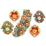 Send Floral Diya Set to India