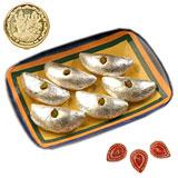 Send Kaju Gujiya - 1 kg with Diyas to Mumbai
