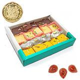 Send Sweets Treat - 1 kg with Diyas to Mumbai