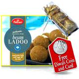 Send Besan Laddoo and Diwali diyas to Usa