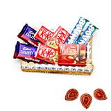 Send Bountiful Hamper With Diyas to India