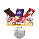 Send Sweet Hamper Pack With Diyas to India