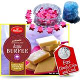 Send Kaju Barfee and floating Diwali Diyas to Usa