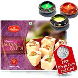 Send Diwali Diyas and Soan Papdi  to Usa