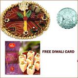 Send Diwali Thali with 250 grams Haldiram Soan Papadi to Usa
