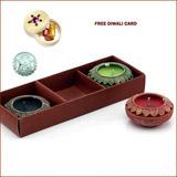 Send Traditional Matki Diyas - Set of 6 to Usa
