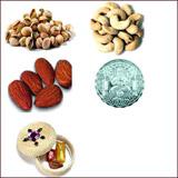 Send Bhai Dooj Kesar with 225 Grams Mixed Dryfruits and Free Silver Coin to Usa