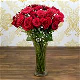 24 Roses in Vase