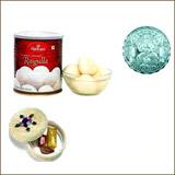 Bhai Dooj Kesar with Haldiram Rasgulla and Free Silver Coin