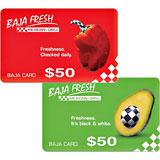 Send Baja Fresh $25 Restaurant Gift Cards to Usa