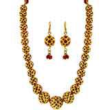 Send Redish Kundan Ball Set to India