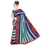 Send Square and Stripe Saree  to India