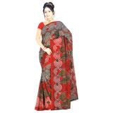 Send Chiffon Spiral Print Saree  to Mumbai