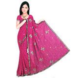 Send Jardaushi Chiffon Saree to Mumbai